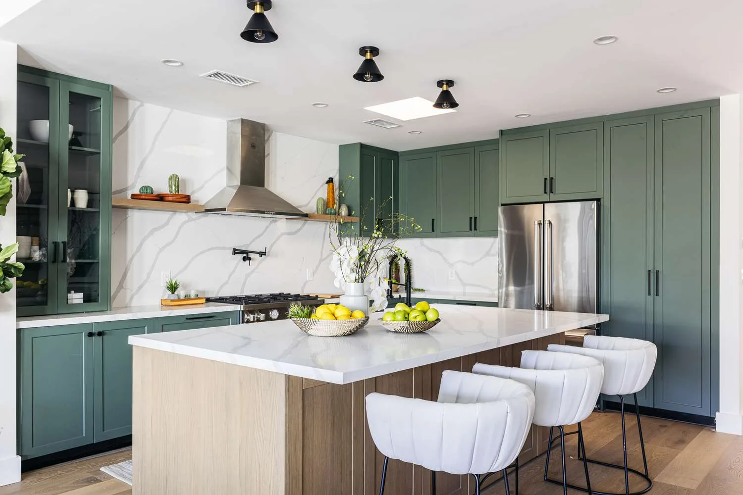 Cozinha com ilha central